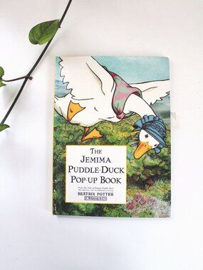 The Jemima Puddle-Duck Pop-Up Book By Beatrix Potter Vintage Childrens Hardcover